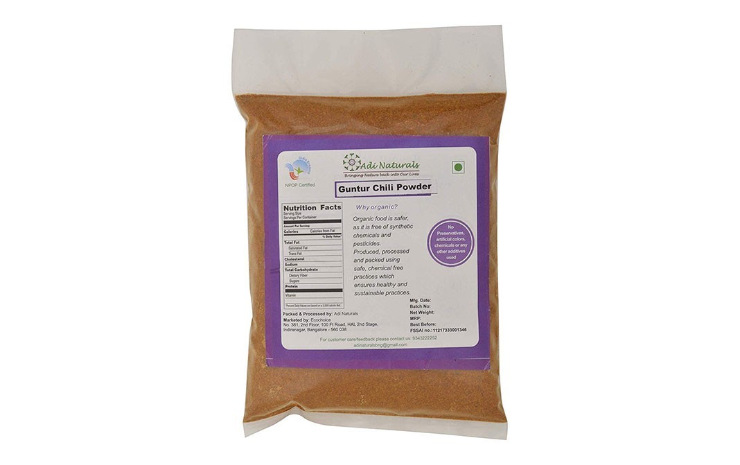 Adi Naturals Guntur Chilli Powder    Pack  200 grams
